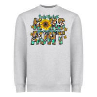 Heather Grey only the best moms get promoted to aunt Heavyweight Sweatshirt - CowhideDigitalArt