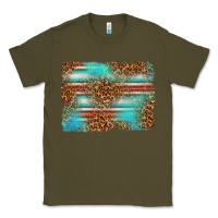 Army Green Serape and Leopard Background Classic Tee - texasbilliewilder