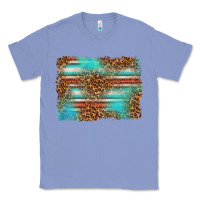 Colony Blue Serape and Leopard Background Classic Tee - texasbilliewilder