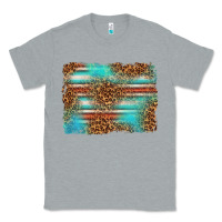 Heather Grey Serape and Leopard Background Classic Tee - texasbilliewilder