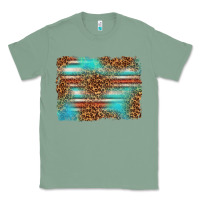 Sage Serape and Leopard Background Classic Tee - texasbilliewilder