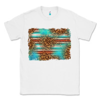 White Serape and Leopard Background Classic Tee - texasbilliewilder