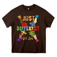 Chocolate Brown just different not less Heavy Core Tee - Artiststas
