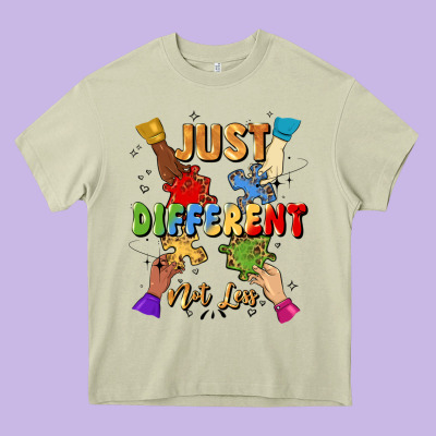Just Different Not Less Heavy Core Tee Designed By Artiststas