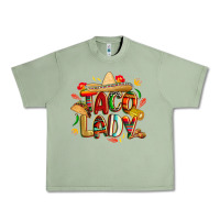 Oil Green cinco de mayo taco lady Urban Heavy Tee - CowGirlArtShop