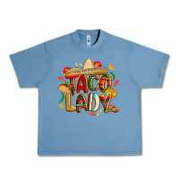 Pebble Blue cinco de mayo taco lady Urban Heavy Tee - CowGirlArtShop