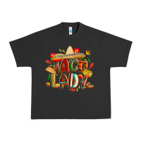 Pigment Black cinco de mayo taco lady Urban Heavy Tee - CowGirlArtShop