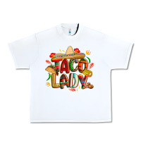 White cinco de mayo taco lady Urban Heavy Tee - CowGirlArtShop