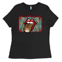 Black Merry Christmas Lips Santa Ladies Tee - Bettercallsaul