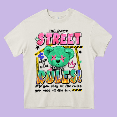 Street Rules Heavy Core Tee Designed By Artiststas
