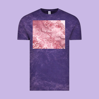 Glitter Pink Agate Vintage Tee Designed By Tumblerdesignbyshophia