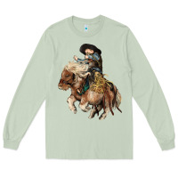 Matcha Midilli little Cowboy kid rodeo Long Sleeve Tee - HowdyJamesFarm