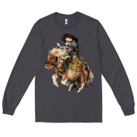 Smoke Midilli little Cowboy kid rodeo Long Sleeve Tee - HowdyJamesFarm