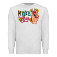 Oatmeal Heather western sunflowers nail boss Premium Sweatshirt - Artiststas