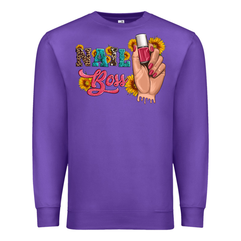 Western Sunflowers Nail Boss Premium Sweatshirt by Artiststas | Teevron