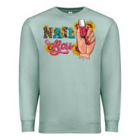 Seafoam western sunflowers nail boss Premium Sweatshirt - Artiststas