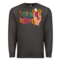 Smoke western sunflowers nail boss Premium Sweatshirt - Artiststas