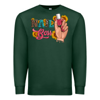 Sports Green western sunflowers nail boss Premium Sweatshirt - Artiststas