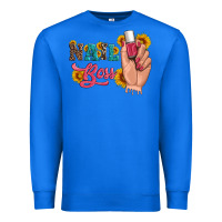 True Royal western sunflowers nail boss Premium Sweatshirt - Artiststas
