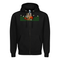 Black halloween meerkat Zipper Hoodie - LillyAllenDesigns