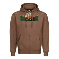 Chestnut halloween meerkat Zipper Hoodie - LillyAllenDesigns