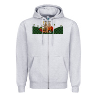 Heather Grey halloween meerkat Zipper Hoodie - LillyAllenDesigns