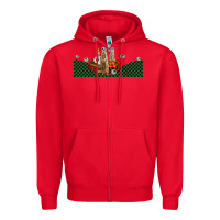 Red halloween meerkat Zipper Hoodie - LillyAllenDesigns