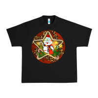 Black Snowman Christmas Urban Heavy Tee - RanaPortraitStore