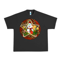 Pigment Black Snowman Christmas Urban Heavy Tee - RanaPortraitStore