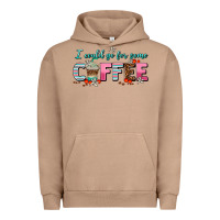 Pigment Burro i could go for some coffee Urban Hoodie - AdoDesignShop
