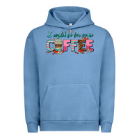 Pigment Pebble Blue i could go for some coffee Urban Hoodie - AdoDesignShop