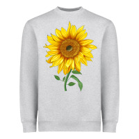 Heather Grey Bambino Sunflower Heavyweight Sweatshirt - LillyAllenDesigns