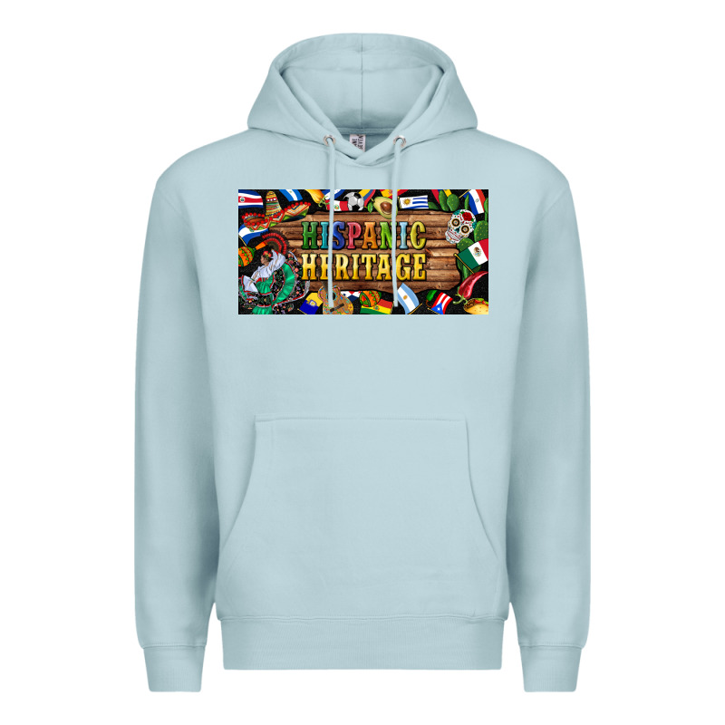 Hispanic Heritage License Plate Premium Hoodie by BundleAndBundleShop | Teevron