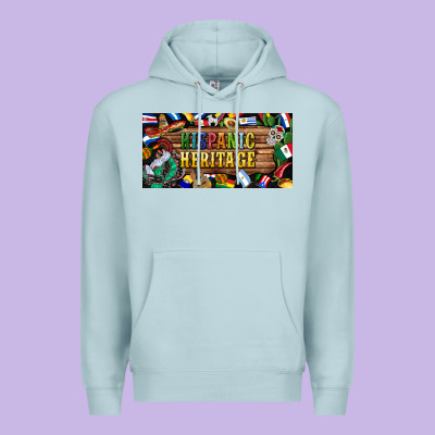 Hispanic Heritage License Plate Premium Hoodie Designed By Bundleandbundleshop