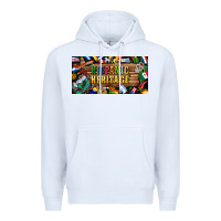 White hispanic heritage license plate Premium Hoodie - BundleAndBundleShop