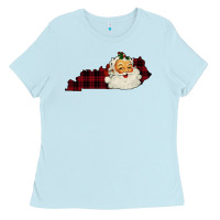Baby Blue Kentucky Santa Ho Ho Ladies Tee - Bettercallsaul