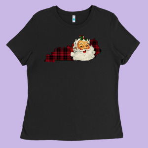 Kentucky Santa Ho Ho Ladies Tee Designed By Bettercallsaul