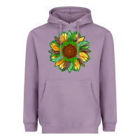 Lavender st patricks sunflower with leopard  shamrock and glitter Heavyweight Hoodie - Artiststas