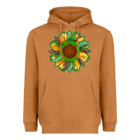 Meerkat st patricks sunflower with leopard  shamrock and glitter Heavyweight Hoodie - Artiststas