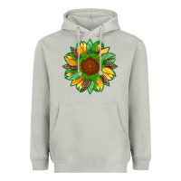 Moon Dust st patricks sunflower with leopard  shamrock and glitter Heavyweight Hoodie - Artiststas