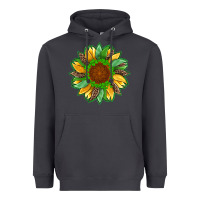Smoke st patricks sunflower with leopard  shamrock and glitter Heavyweight Hoodie - Artiststas