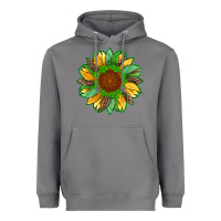 Storm st patricks sunflower with leopard  shamrock and glitter Heavyweight Hoodie - Artiststas