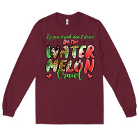 Burgundy Watermelon Crawl Long Sleeve Tee - Jasminsmagicworld