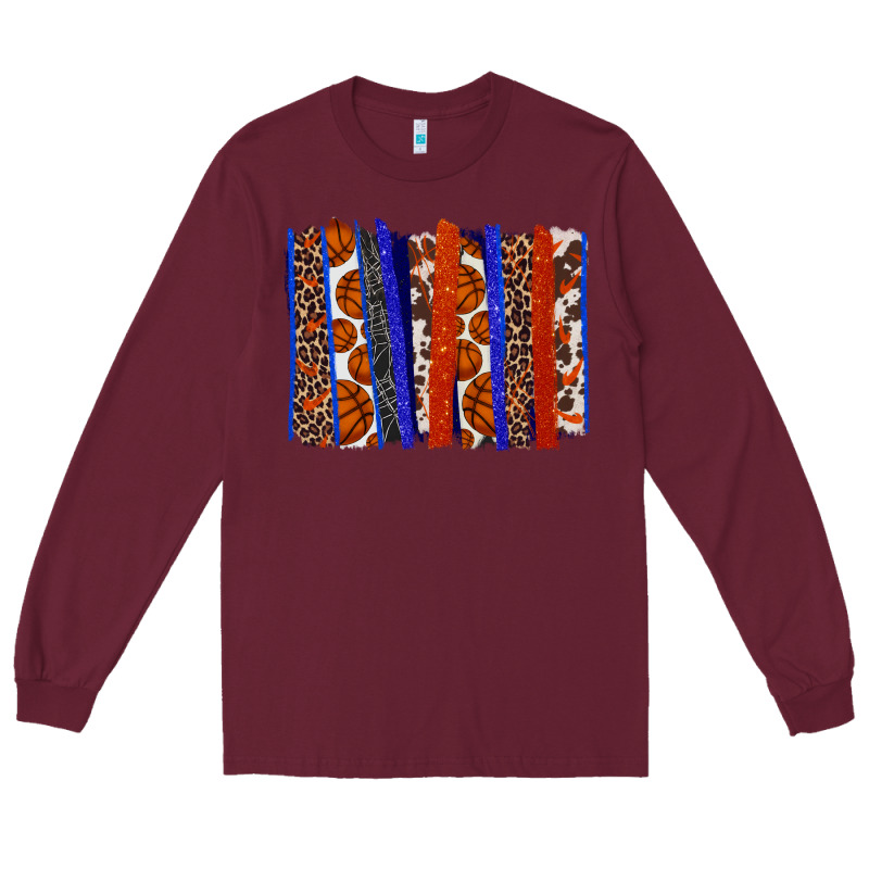 Basketball Brushstroke Long Sleeve Tee by HowdyJamesFarm | Teevron