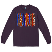 Plum Basketball brushstroke Long Sleeve Tee - HowdyJamesFarm