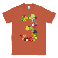Copper Number 3 Fruit 3rd birthday party fruit themed gift Idea Classic Tee - minhPixels