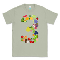 Matcha Number 3 Fruit 3rd birthday party fruit themed gift Idea Classic Tee - minhPixels