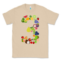 Mushroom Number 3 Fruit 3rd birthday party fruit themed gift Idea Classic Tee - minhPixels