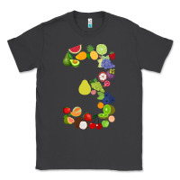 Smoke Number 3 Fruit 3rd birthday party fruit themed gift Idea Classic Tee - minhPixels