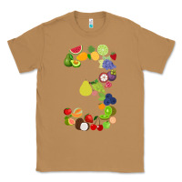 Toasted Coconut Number 3 Fruit 3rd birthday party fruit themed gift Idea Classic Tee - minhPixels